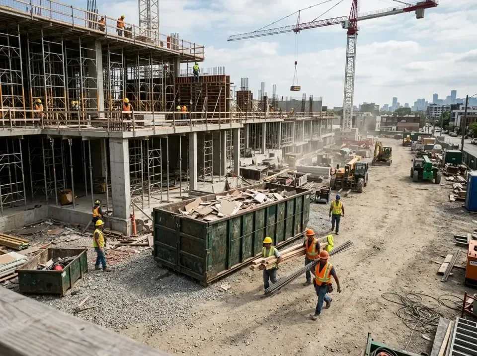commercial-construction-site-w-002 — frequently asked questions, Low Cost Construction Dumpster Rental in Moorhead, MN